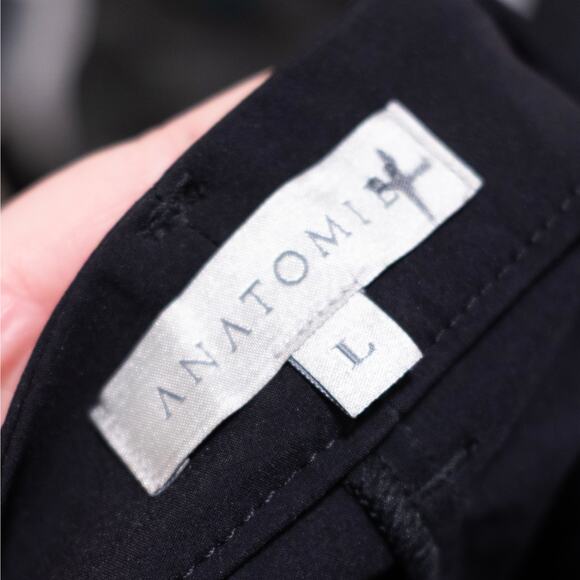 Anatomie Thea Curvy Pant Straight Leg Black Golf Travel Comfort Stretch SZ L - Picture 6 of 7